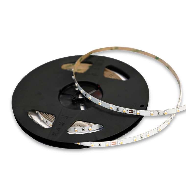 Светодиодная лента - 120leds/м*9.6W/мW 4000K 860Lm Ra80 120о IP65 L5000xW8xH2 24V (5 Светодиодные ленты