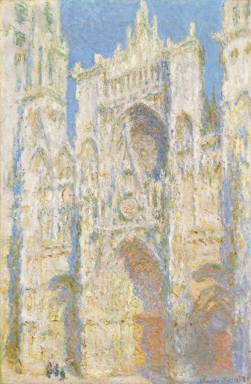 Репродукция картины на холсте Rouen Cathedral, West Facade, Sunlight 1894 г.