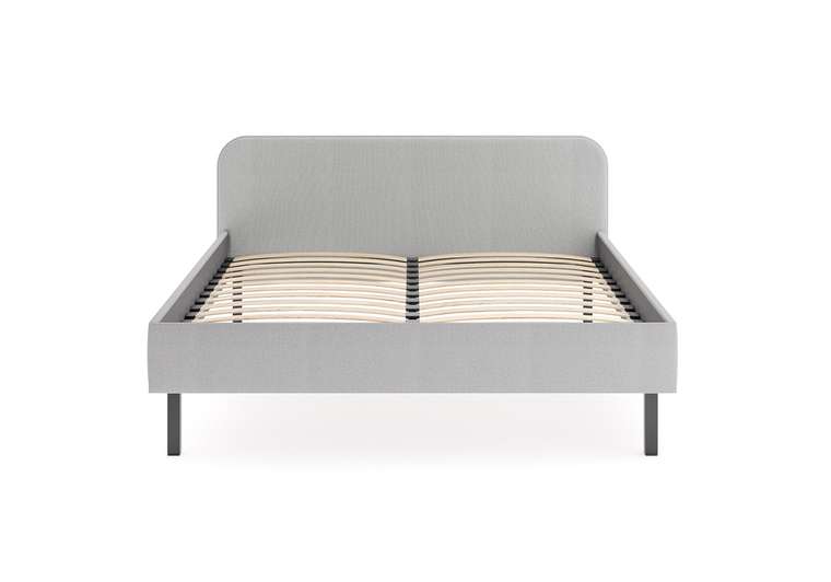 Кровать Hanna 140х200 серого цвета без основания