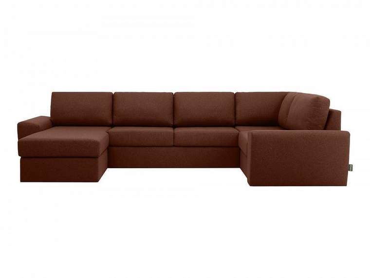 Угловой диван-кровать Petergof коричневого цвета