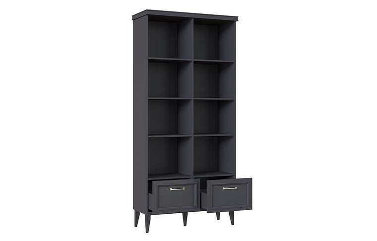 Книжный шкаф Орландо темно-серого цвета