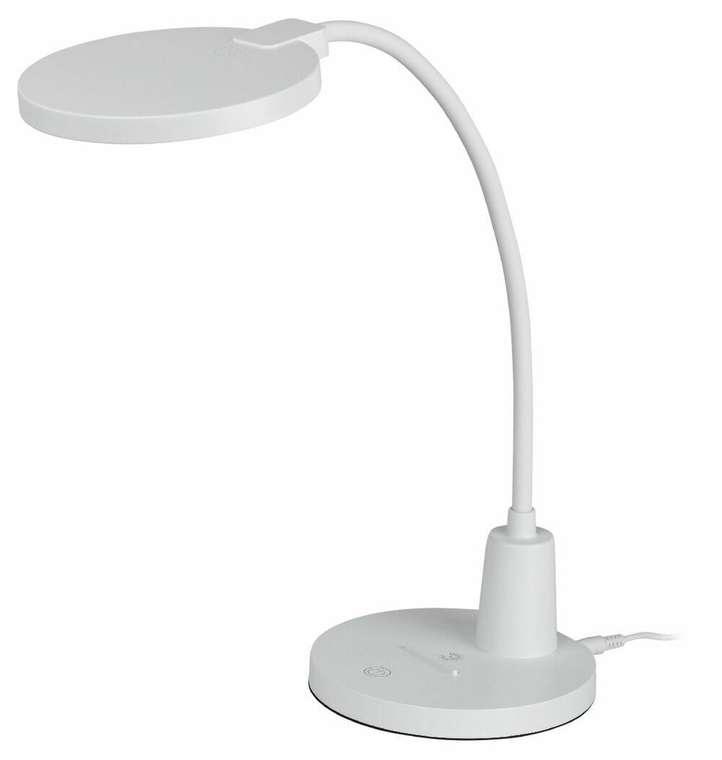 Настольная лампа NLED-501 Б0059839 (пластик, цвет белый)