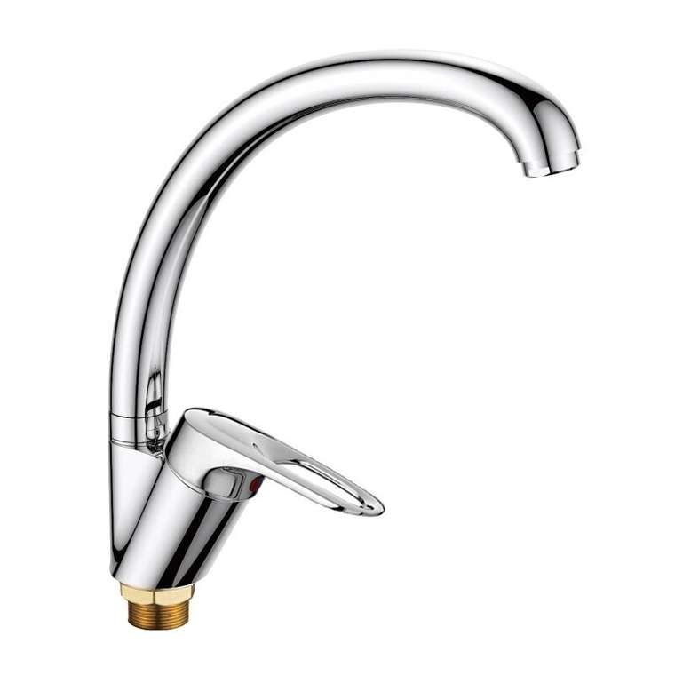 Смеситель для кухни Haiba HB4104-2, хром