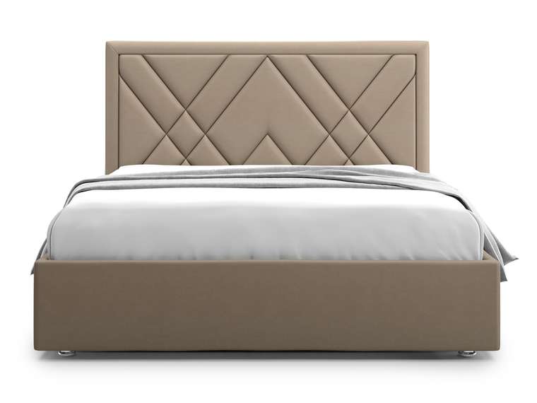 Кровать Premium Milana 2 160х200 коричневого цвета с подъемным механизмом