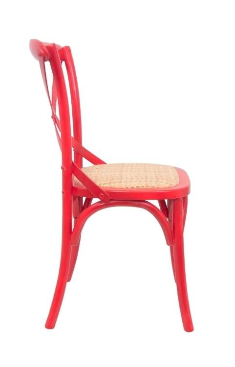 Венский стул Cross Back Red