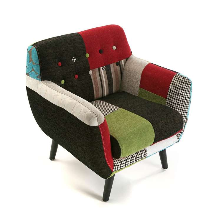 Кресло Patchwork с обивкой из полиэстера