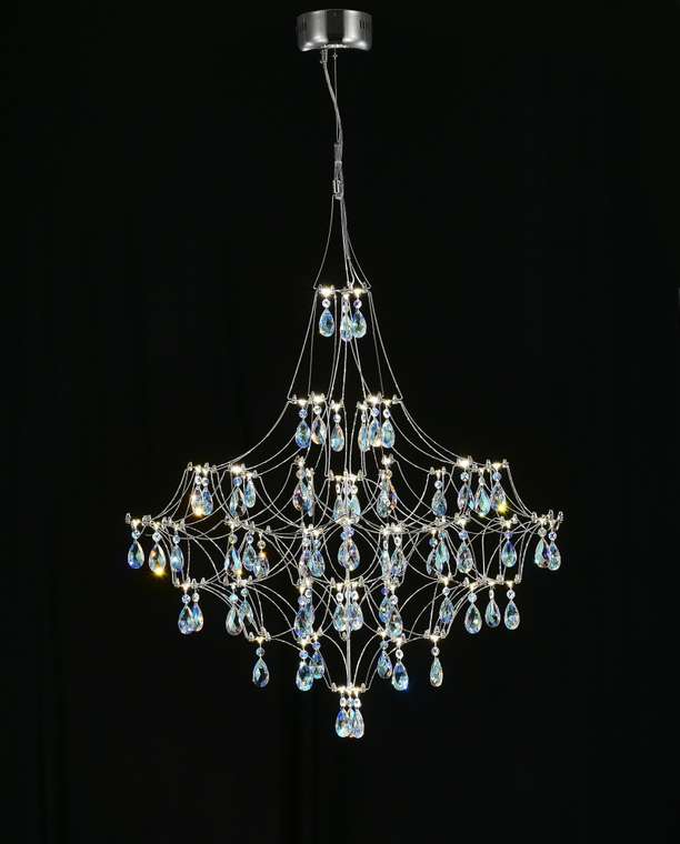 Подвесная люстра Allegria MR2641-66P-50CD (металл, цвет хром)