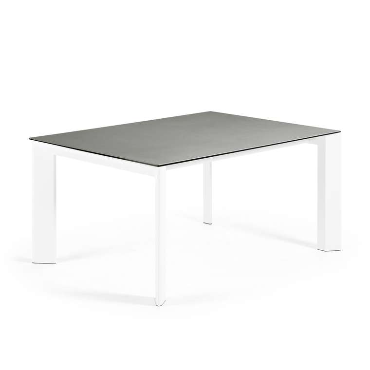 Раздвижной обеденный стол Atta L бело-серого цвета