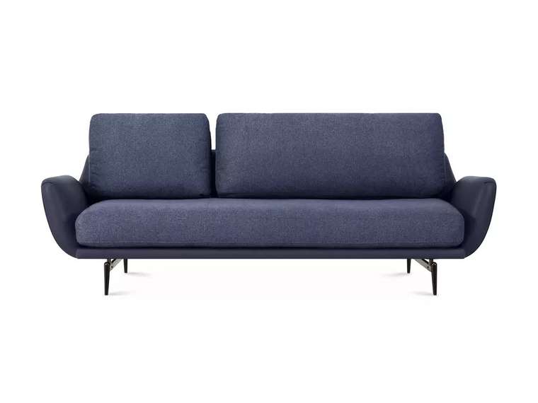 Диван Ispani темно-синего цвета левый