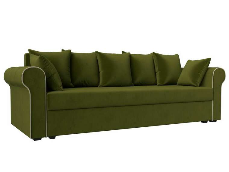 Прямой диван-кровать Рейн зеленого цвета
