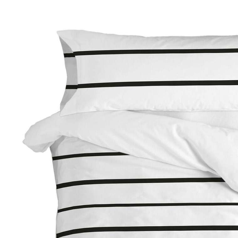 Наволочка Blanc Blush 45x110 бело-черного цвета