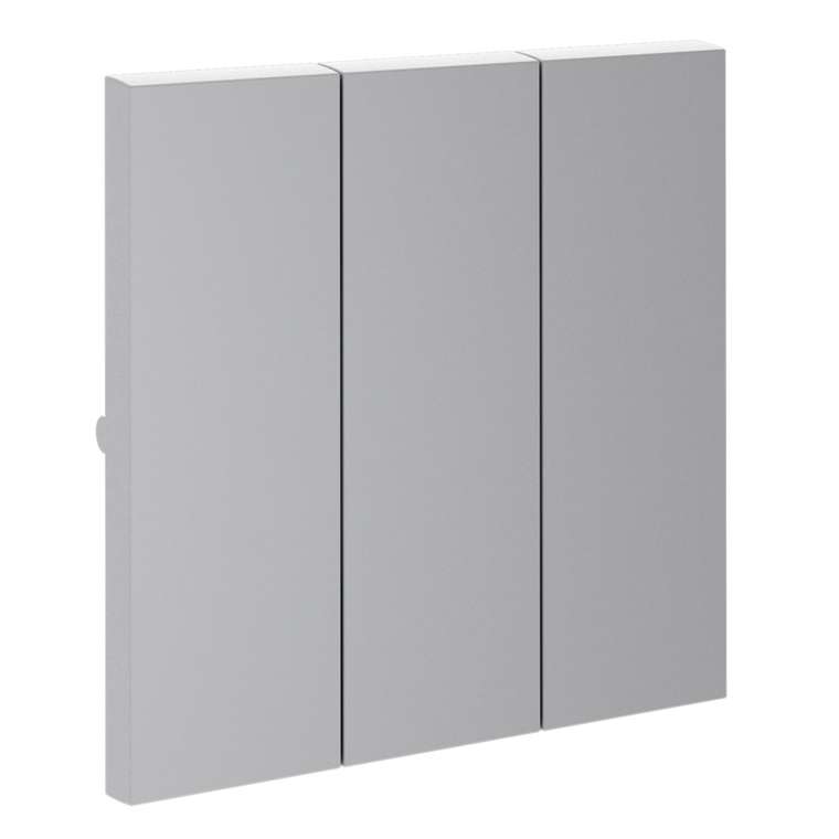 Клавиши для выключателя/переключателя трехклавишного, S70 (серый)