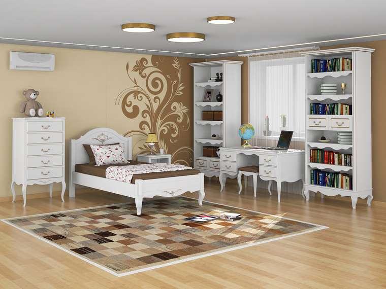 Кровать Малонн Ави 120х200 белого цвета