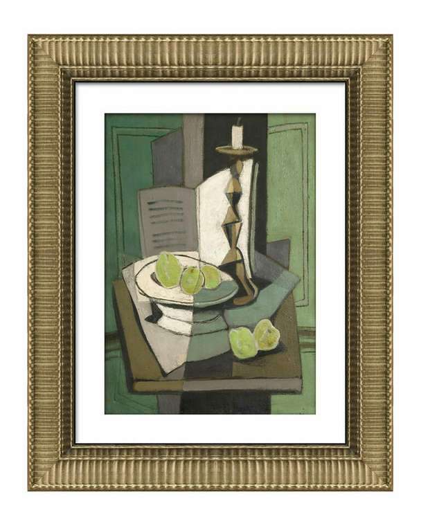 Интерьерный постер Vibrant Still Life 80х100 зеленого цвета