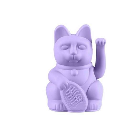 Декоративная фигурка-статуэтка Lucky Cat Mini лилового цвета