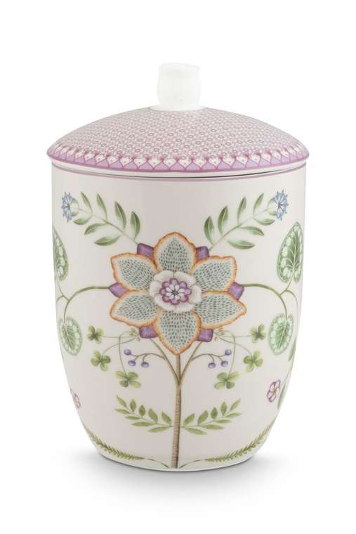 Емкость для хранения Lily&Lotus Off White бело-розового цвета
