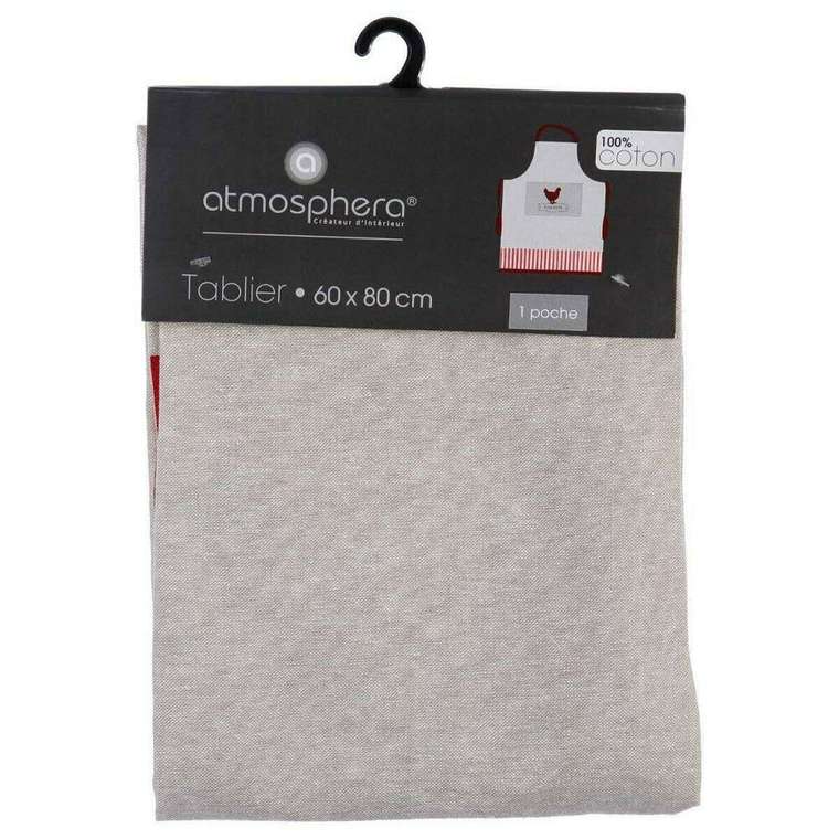 Фартук с карманом Atmosphera Poulette Бежевый Хлопок 60 x 80 см