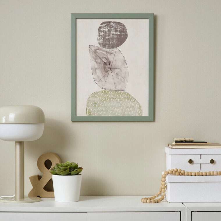 Рамка для фото, светло-серо-зеленая, 30х40 см