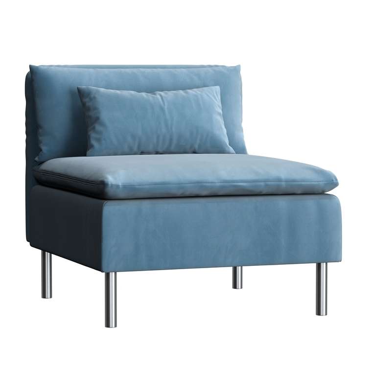Кресло Mac голубого цвета