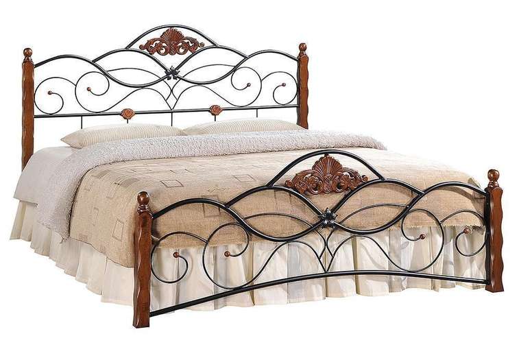 Кровать Canzona 140х200 из металла и дерева