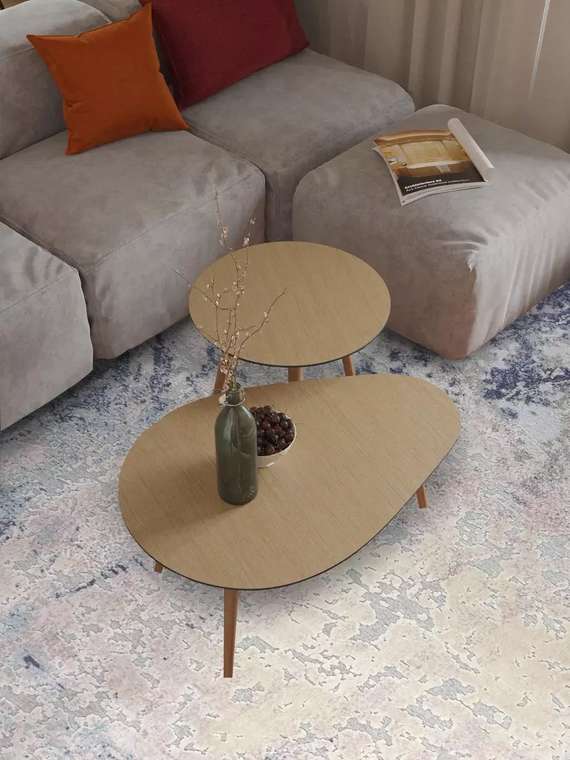 Ковер Granite 200х300 розово-синего цвета