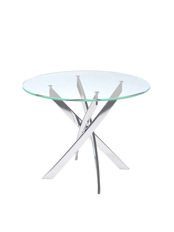 Стол обеденный со стеклянной столешницей