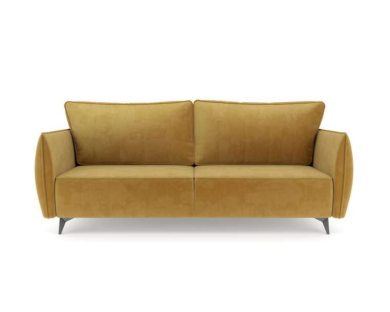 Прямой диван-кровать Осло желтого цвета