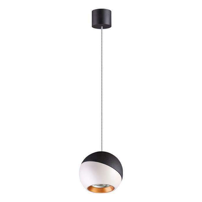 Подвесной светодиодный светильник Ball черно-белого цвета