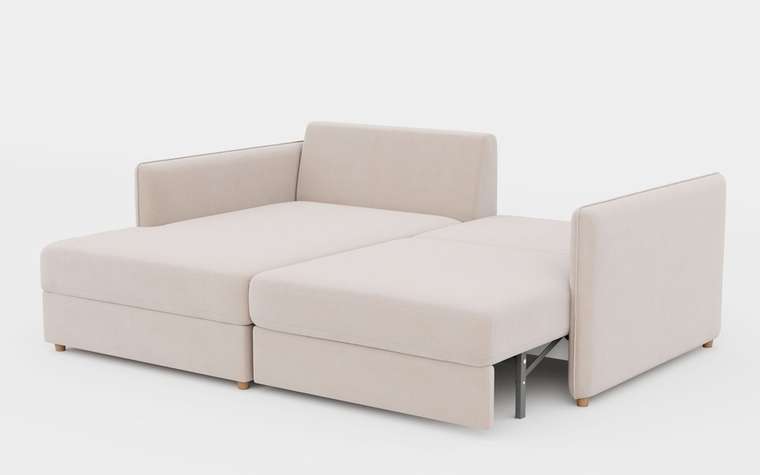 Угловой диван-кровать Форд бежевого цвета угол левый