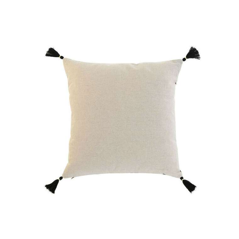 Декоративная подушка Boho Пальма 45x45 бежево-черного цвета