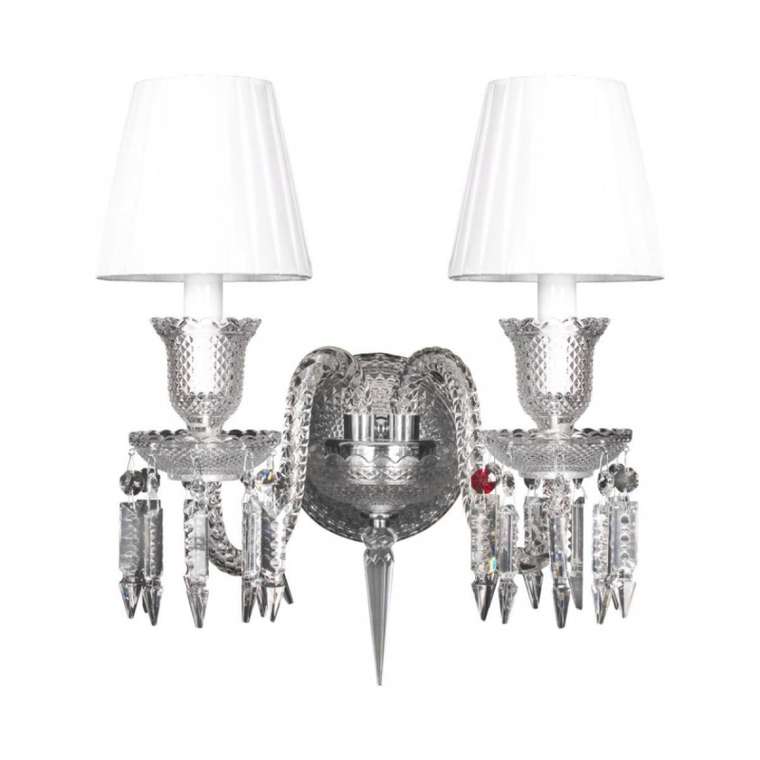 Бра Zenith 10210/2W White (ткань, цвет белый)