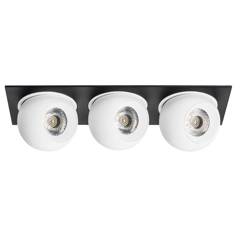 Светильник INTERO LED 9W*3 850LM*3 24G ЧЕРНЫЙ/БЕЛЫЙ 4000K (217537+217064+217064+217064)