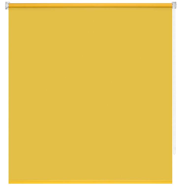 Рулонная штора Миниролл Плайн золотого цвета 100x160