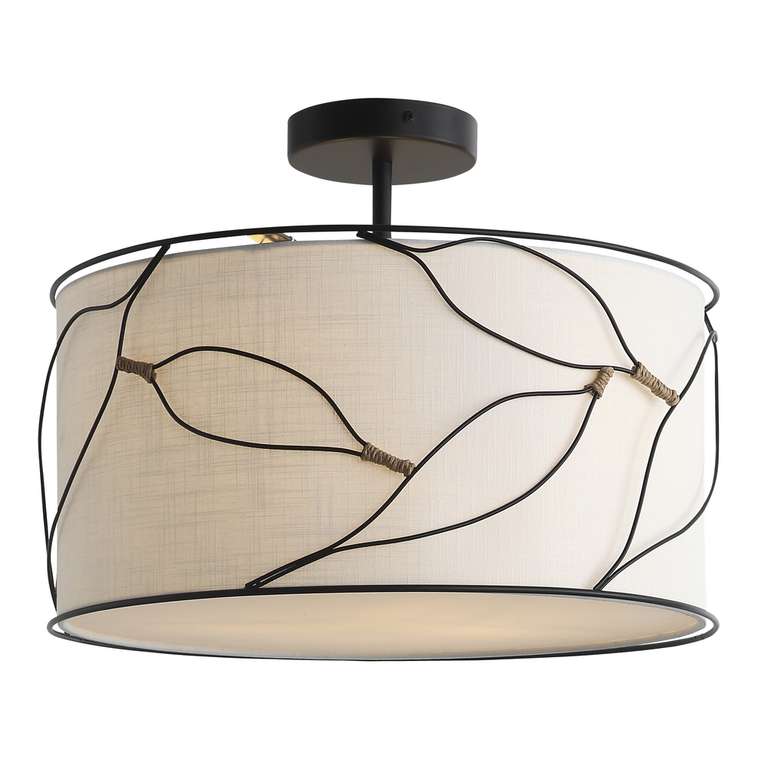 Светильник подвесной ST-Luce Черный/Бежевый E27 3*60W ROOT