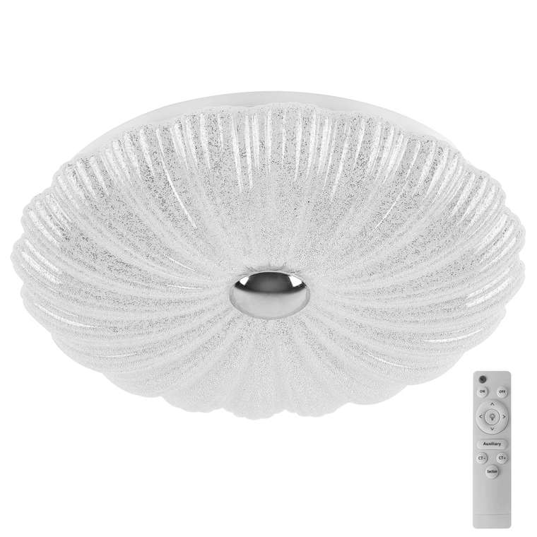 Светильник настенно-потолочный ARCO SHELL 2x45W LED 4500LM ХРУСТАЛЬНЫЙ/ХРОМ/ЗОЛОТО 3000/4000/6000K
