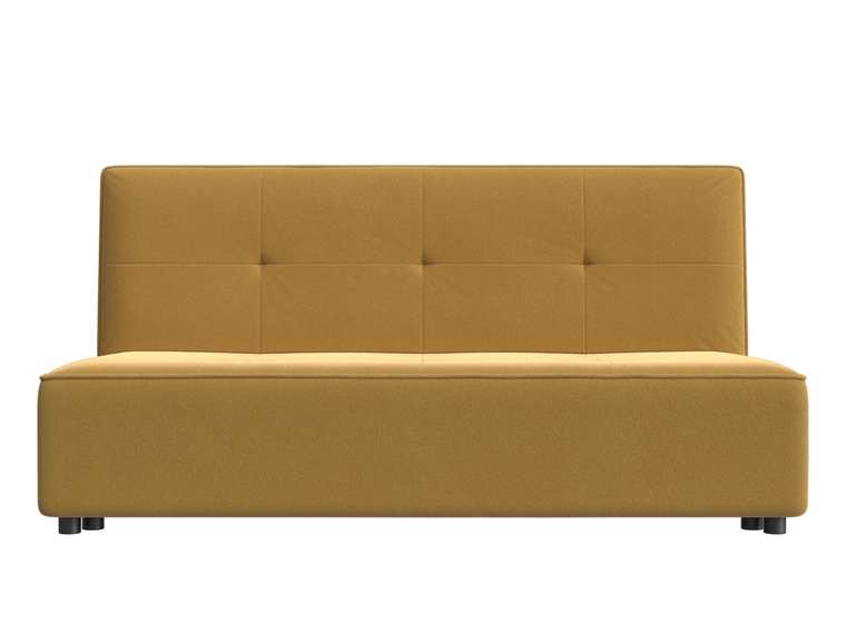 Прямой диван-кровать Зиммер желтого цвета