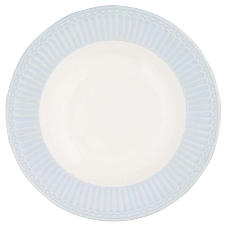 Глубокая тарелка Alice pale blue из фарфора