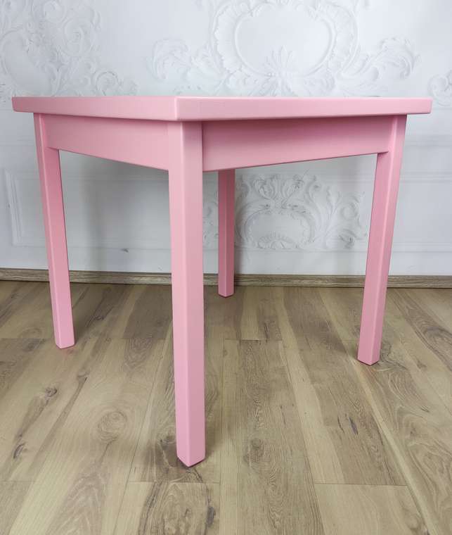 Стол обеденный Классика 60х60 розового цвета