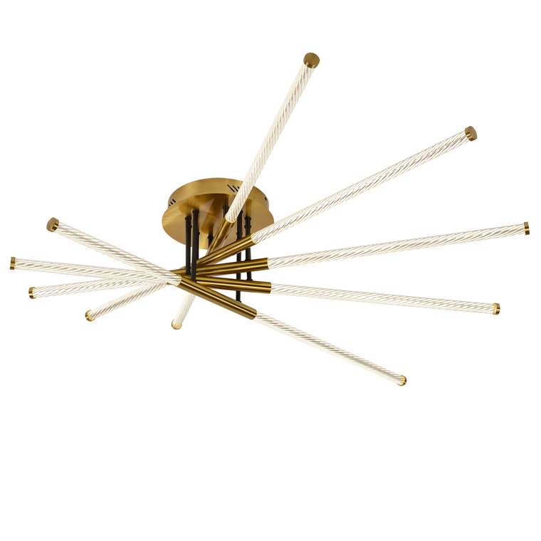 потолочная люстра Vigas прозрачный металл, акрил LED*65W, 8840LM, 4000K, included
