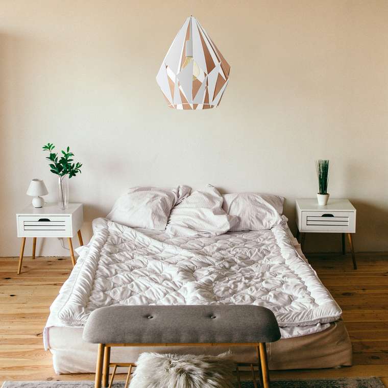 Подвесной светильник Carlton 1 49932 (металл, цвет белый)