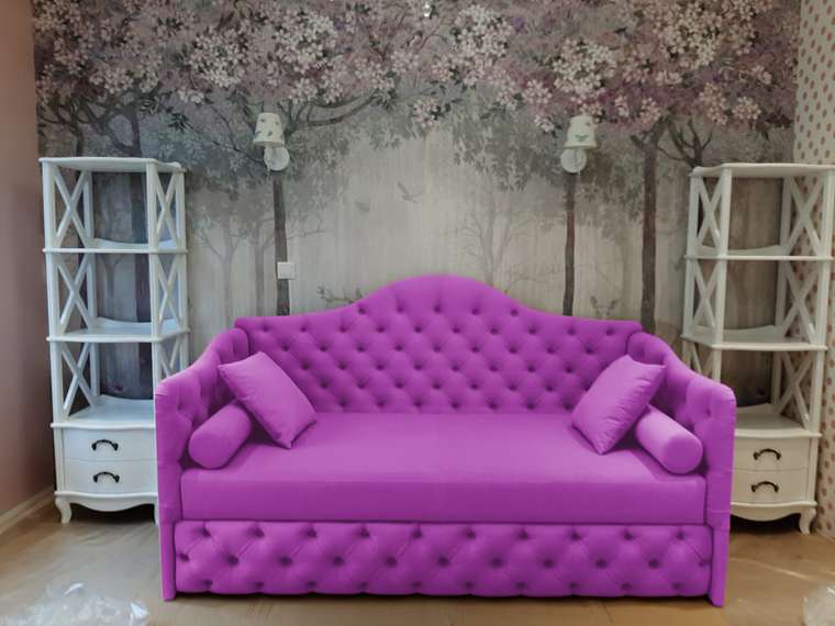 Диван-кровать Прованс лилового цвета