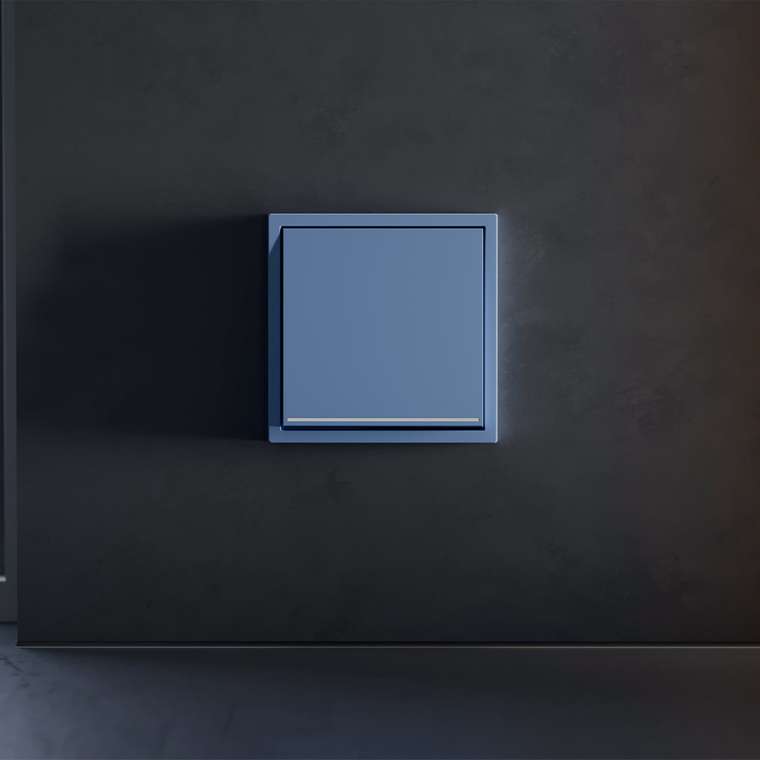 Клавиша для выключателя/переключателя одноклавишного с подсветкой, S70 (деним)