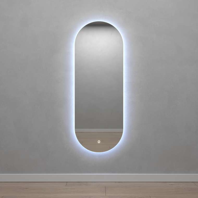 Настенное зеркало Nolvis NF LED M с холодной подсветкой и сенсорным включателем