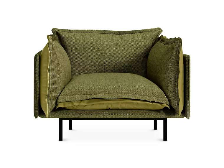 Кресло Barcelona зеленого цвета