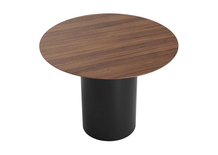 Стол обеденный Type D 100 см черно-коричневого цвета
