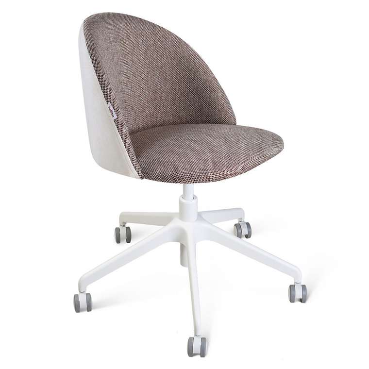 Офисный стул Mekbuda серо-белого цвета