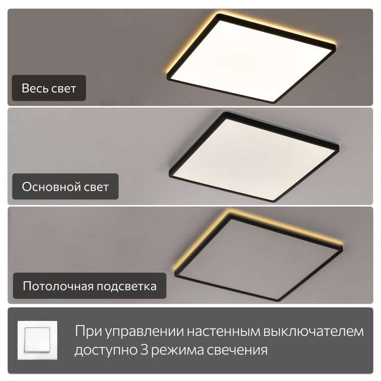 Citilux NORMA CL748K401 LED Светильник с подсветкой Чёрный