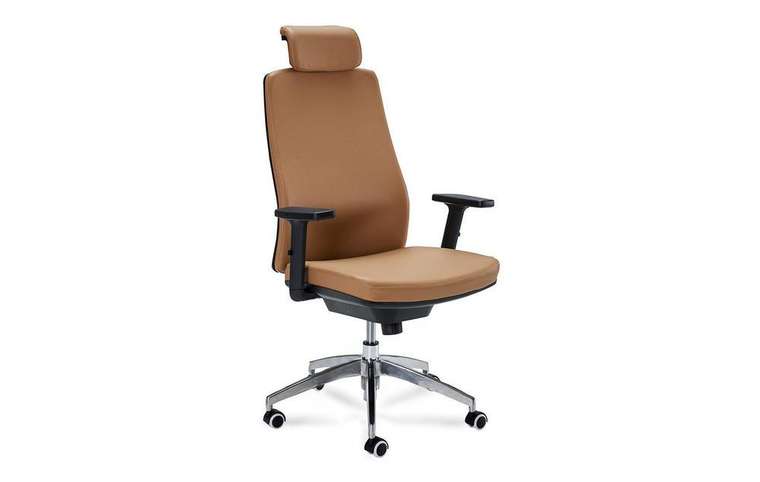 Кресло офисное Aspen коричневого цвета