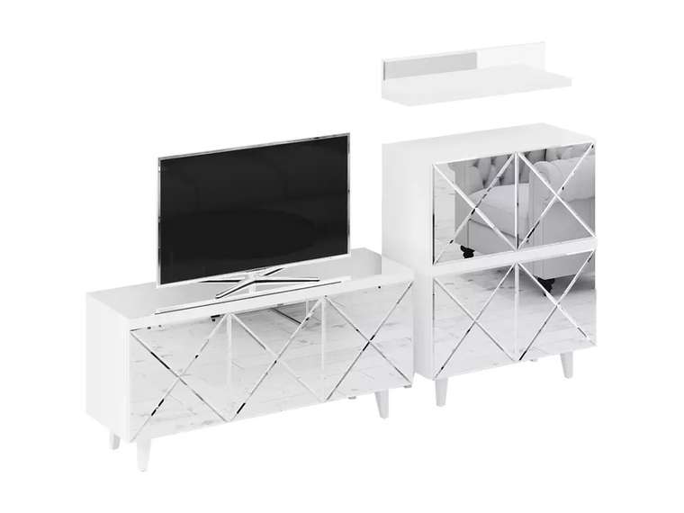 Композиция Kristal 1 с зеркальным фасадом 
