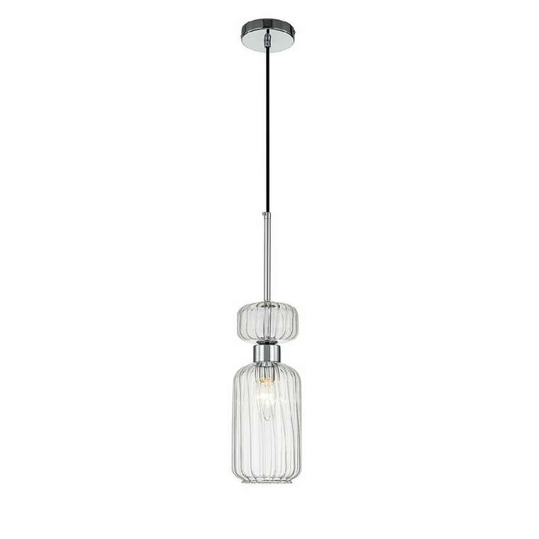 Подвесной светильник Gloss 1141/1S Chrome/Clear (стекло, цвет прозрачный)